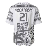 Custom Fiji Rugby Baseball Jersey Polynesian Fijian Masi Palm Tree LT9 - Polynesian Pride