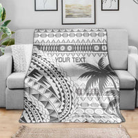 Custom Fiji Rugby Blanket Polynesian Fijian Masi Palm Tree LT9 - Polynesian Pride