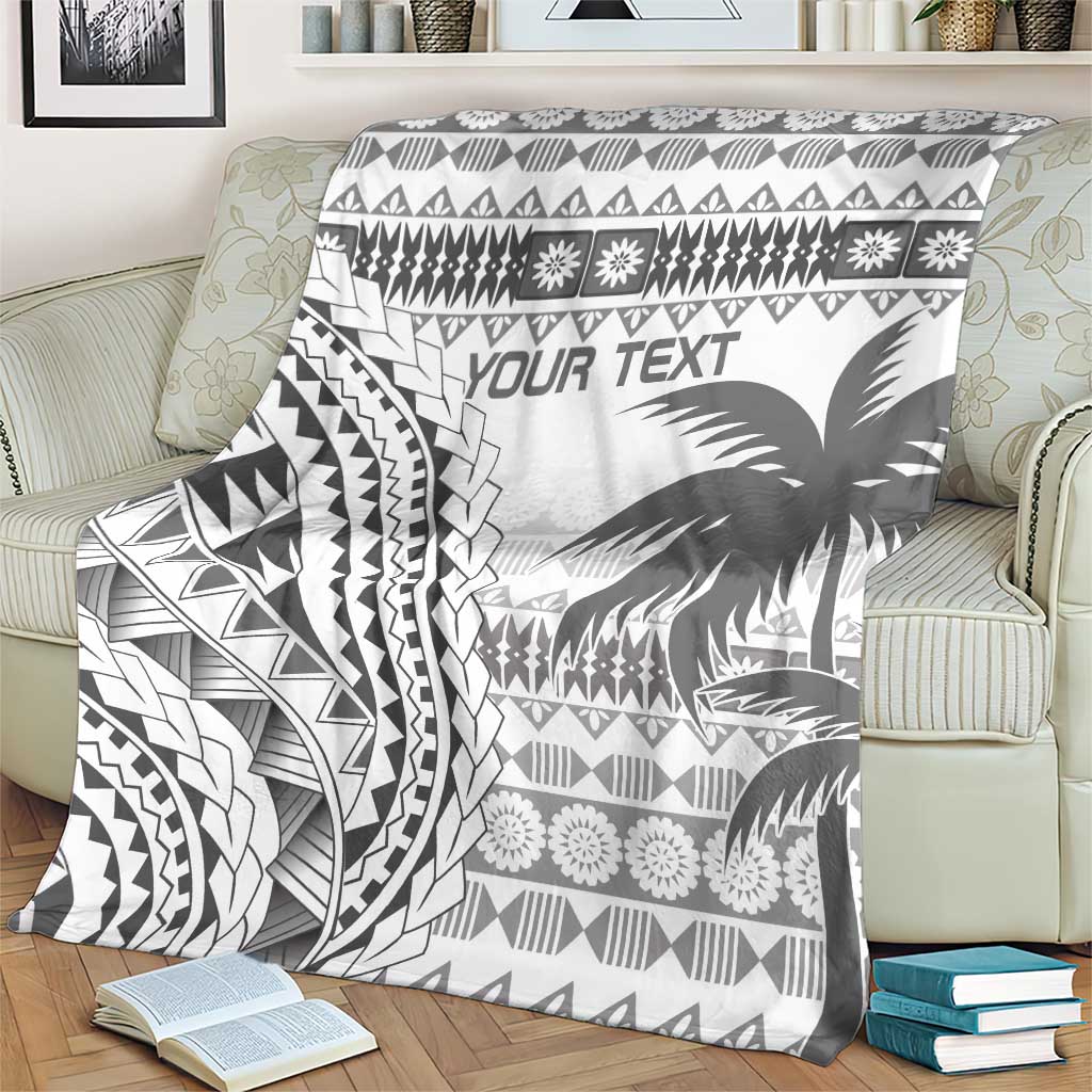 Custom Fiji Rugby Blanket Polynesian Fijian Masi Palm Tree LT9 - Polynesian Pride