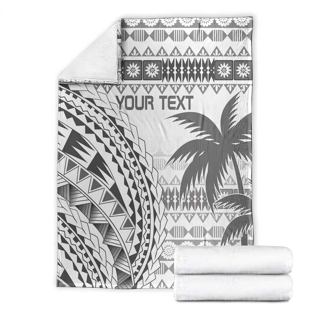 Custom Fiji Rugby Blanket Polynesian Fijian Masi Palm Tree LT9 - Polynesian Pride
