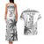 Custom Fiji Rugby Couples Matching Tank Maxi Dress and Hawaiian Shirt Polynesian Fijian Masi Palm Tree