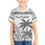 Custom Fiji Rugby Family Matching Off Shoulder Short Dress and Hawaiian Shirt Polynesian Fijian Masi Palm Tree