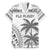 Custom Fiji Rugby Family Matching Puletasi and Hawaiian Shirt Polynesian Fijian Masi Palm Tree