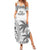 Custom Fiji Rugby Family Matching Summer Maxi Dress and Hawaiian Shirt Polynesian Fijian Masi Palm Tree