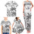 Custom Fiji Rugby Family Matching Tank Maxi Dress and Hawaiian Shirt Polynesian Fijian Masi Palm Tree