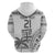 Custom Fiji Rugby Hoodie Polynesian Fijian Masi Palm Tree