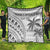 Custom Fiji Rugby Quilt Polynesian Fijian Masi Palm Tree