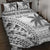 Custom Fiji Rugby Quilt Bed Set Polynesian Fijian Masi Palm Tree