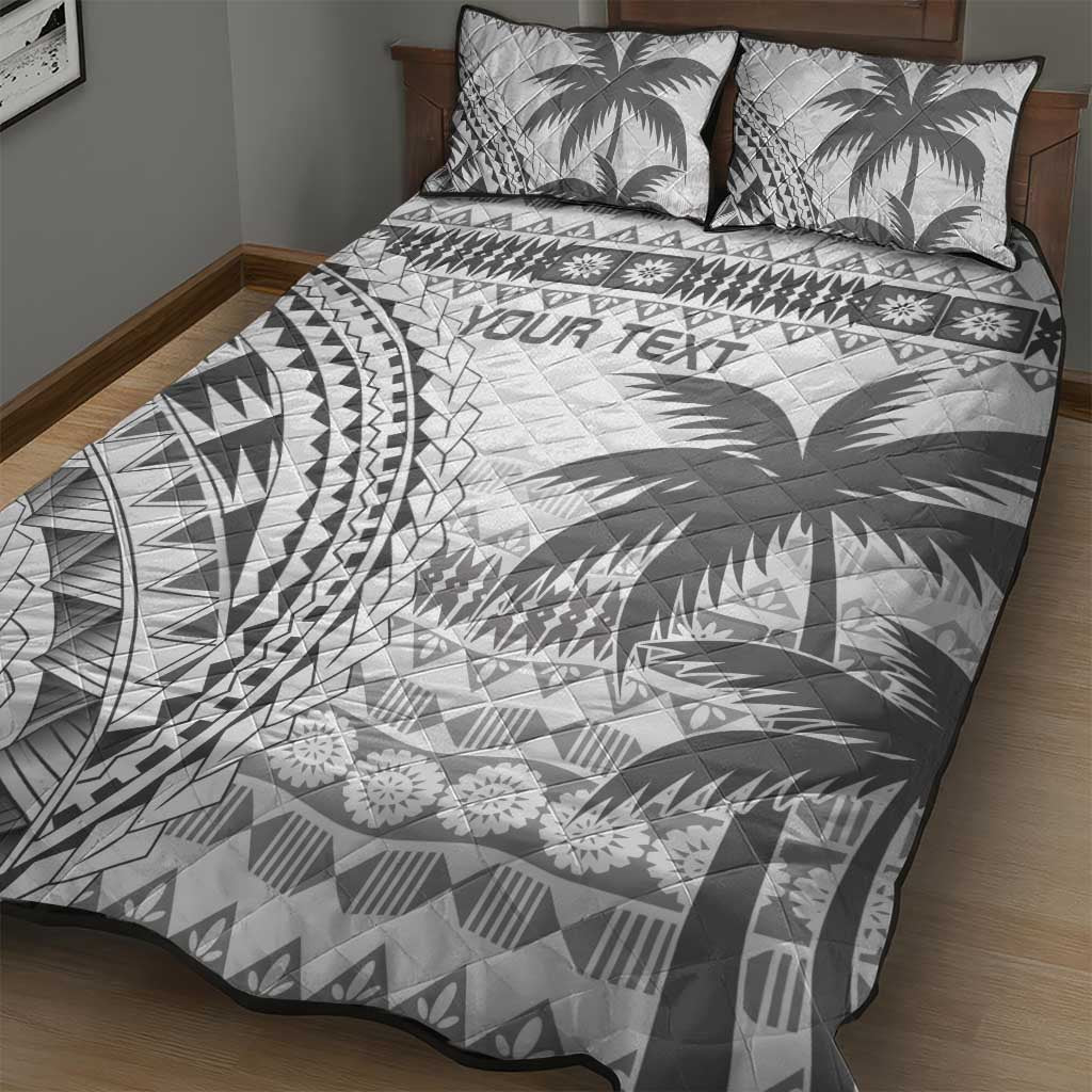 Custom Fiji Rugby Quilt Bed Set Polynesian Fijian Masi Palm Tree LT9 - Polynesian Pride