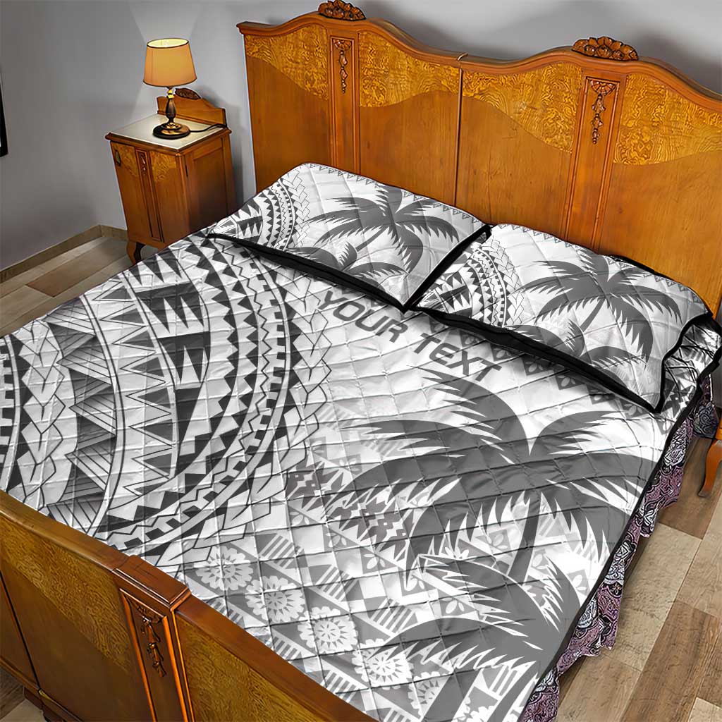 Custom Fiji Rugby Quilt Bed Set Polynesian Fijian Masi Palm Tree LT9 - Polynesian Pride