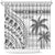 Custom Fiji Rugby Shower Curtain Polynesian Fijian Masi Palm Tree