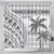 Custom Fiji Rugby Shower Curtain Polynesian Fijian Masi Palm Tree