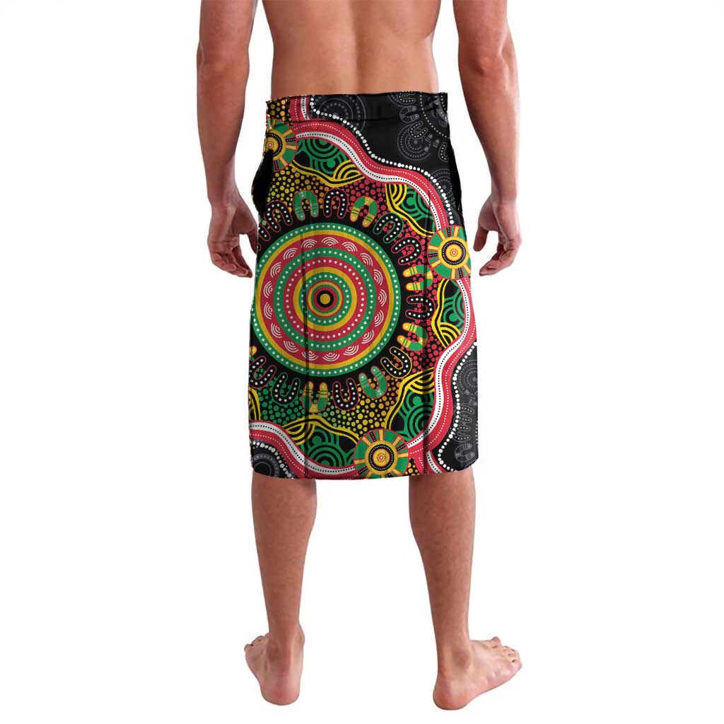 Vanuatu Personalised Lavalava Aboriginal Dot Paitnting LT9 - Polynesian Pride