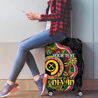 Vanuatu Personalised Luggage Cover Aboriginal Dot Paitnting LT9 - Polynesian Pride