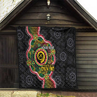 Vanuatu Personalised Quilt Aboriginal Dot Paitnting LT9 - Polynesian Pride