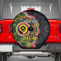 Vanuatu Personalised Spare Tire Cover Aboriginal Dot Paitnting LT9 - Polynesian Pride