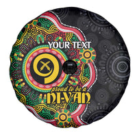 Vanuatu Personalised Spare Tire Cover Aboriginal Dot Paitnting LT9 - Polynesian Pride