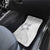 Lotu Tamaiti White Sunday Car Mats Pacific Plumeria Flowers - White Version