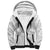 Lotu Tamaiti White Sunday Sherpa Hoodie Pacific Plumeria Flowers - White Version