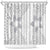 Lotu Tamaiti White Sunday Shower Curtain Pacific Plumeria Flowers - White Version