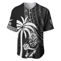 Custom Fiji New Zealand Rugby Baseball Jersey Make History Together LT9 Black - Polynesian Pride
