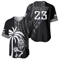 Custom Fiji New Zealand Rugby Baseball Jersey Make History Together LT9 - Polynesian Pride