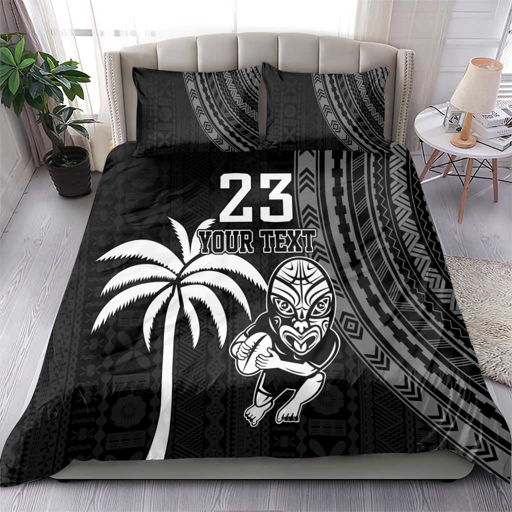 Custom Fiji New Zealand Rugby Bedding Set Make History Together LT9 - Polynesian Pride