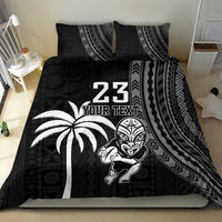 Custom Fiji New Zealand Rugby Bedding Set Make History Together LT9 - Polynesian Pride