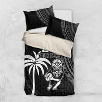 Custom Fiji New Zealand Rugby Bedding Set Make History Together LT9 US Twin 172cm x 218cm Black - Polynesian Pride
