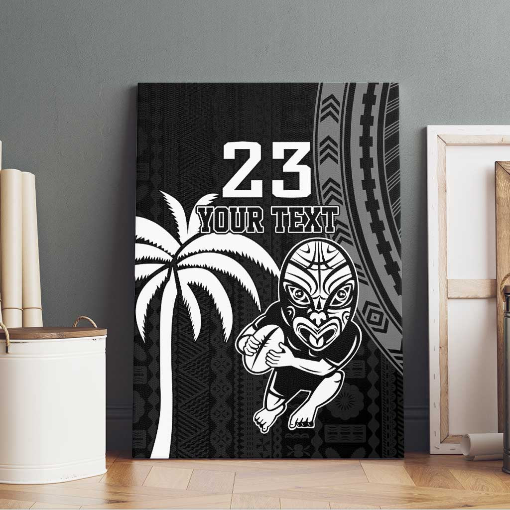 Custom Fiji New Zealand Rugby Canvas Wall Art Make History Together LT9 - Polynesian Pride