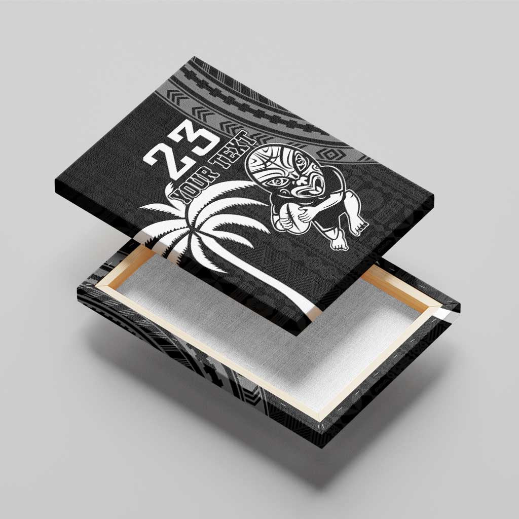 Custom Fiji New Zealand Rugby Canvas Wall Art Make History Together LT9 - Polynesian Pride