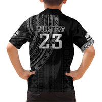 Custom Fiji New Zealand Rugby Kid Hawaiian Shirt Make History Together LT9 - Polynesian Pride