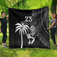 Custom Fiji New Zealand Rugby Quilt Make History Together LT9 - Polynesian Pride