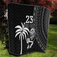 Custom Fiji New Zealand Rugby Quilt Make History Together LT9 - Polynesian Pride