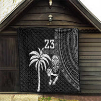 Custom Fiji New Zealand Rugby Quilt Make History Together LT9 - Polynesian Pride