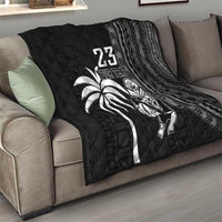 Custom Fiji New Zealand Rugby Quilt Make History Together LT9 - Polynesian Pride