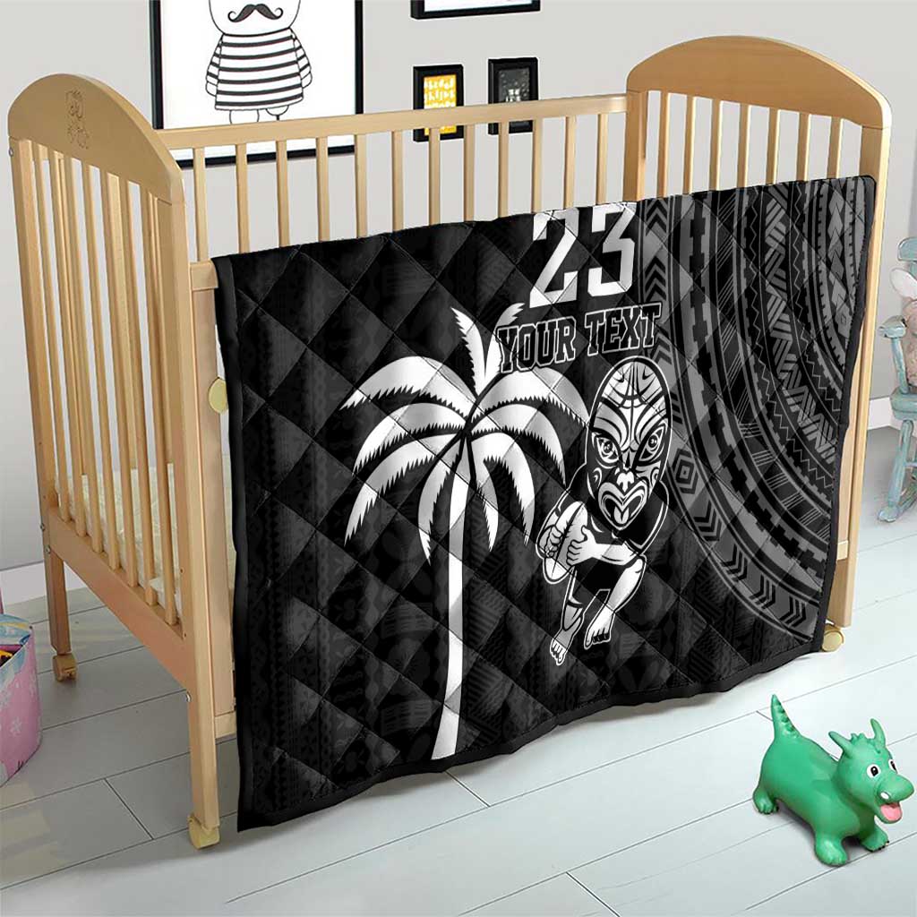Custom Fiji New Zealand Rugby Quilt Make History Together LT9 - Polynesian Pride