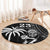 Custom Fiji New Zealand Rugby Round Carpet Make History Together