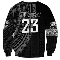 Custom Fiji New Zealand Rugby Sweatshirt Make History Together LT9 - Polynesian Pride