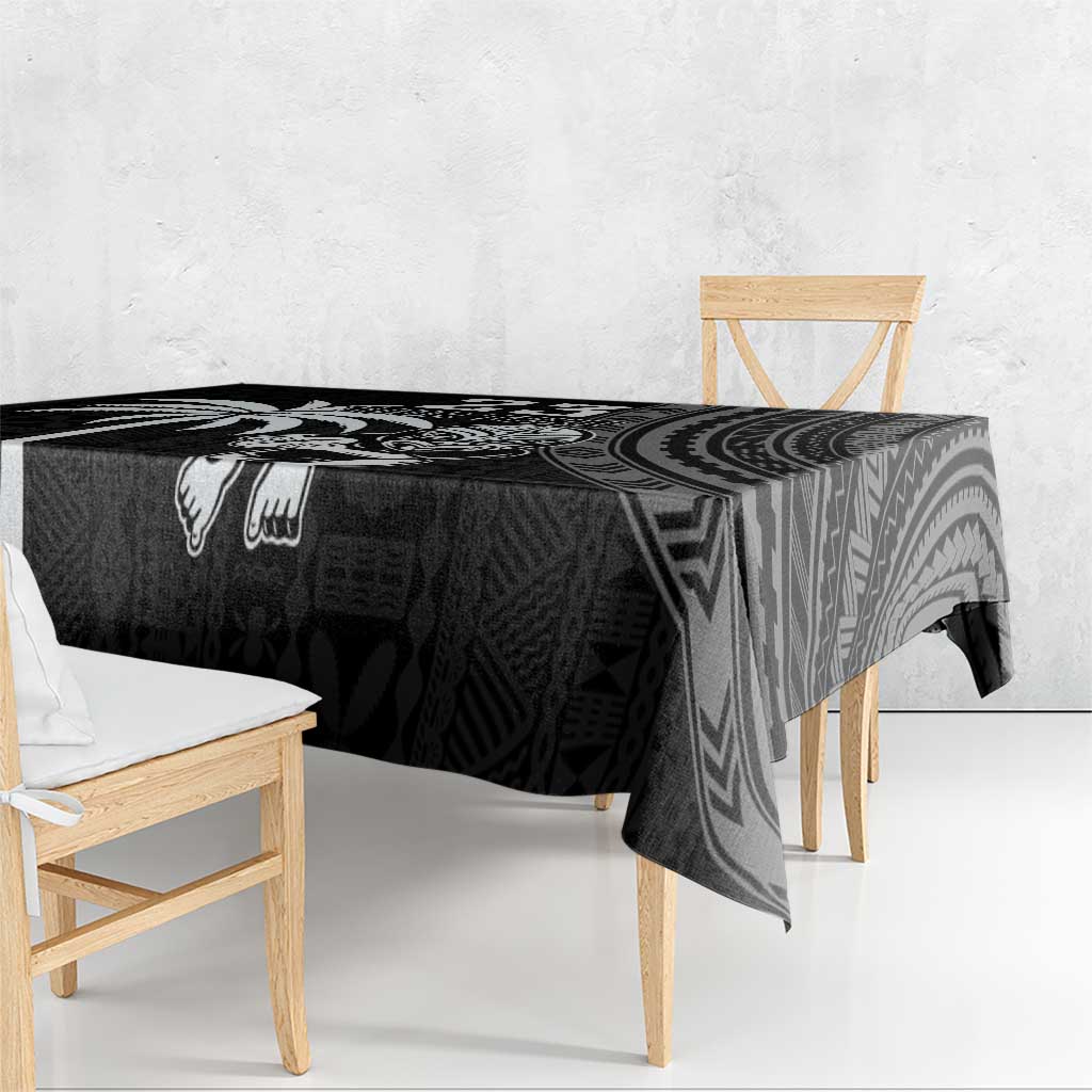 Custom Fiji New Zealand Rugby Tablecloth Make History Together LT9 - Polynesian Pride