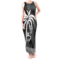 Custom Fiji New Zealand Rugby Tank Maxi Dress Make History Together LT9 Women Black - Polynesian Pride