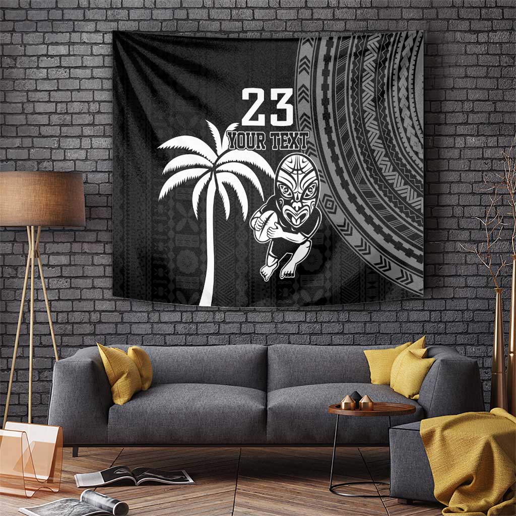 Custom Fiji New Zealand Rugby Tapestry Make History Together LT9 - Polynesian Pride