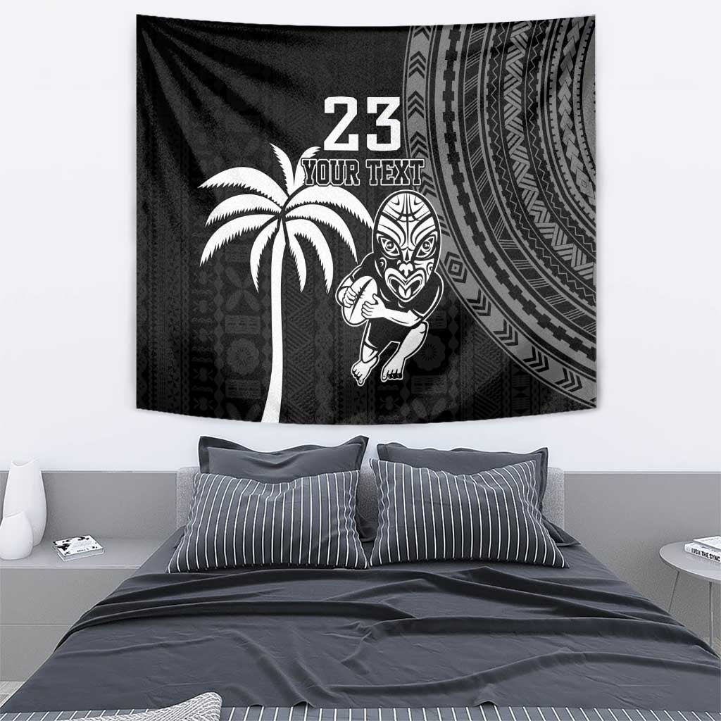 Custom Fiji New Zealand Rugby Tapestry Make History Together LT9 - Polynesian Pride