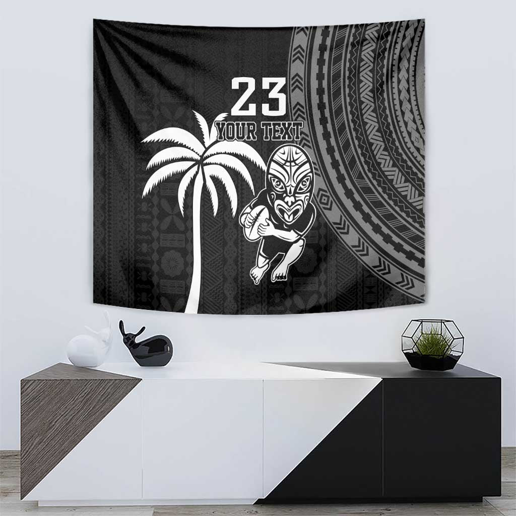 Custom Fiji New Zealand Rugby Tapestry Make History Together LT9 - Polynesian Pride