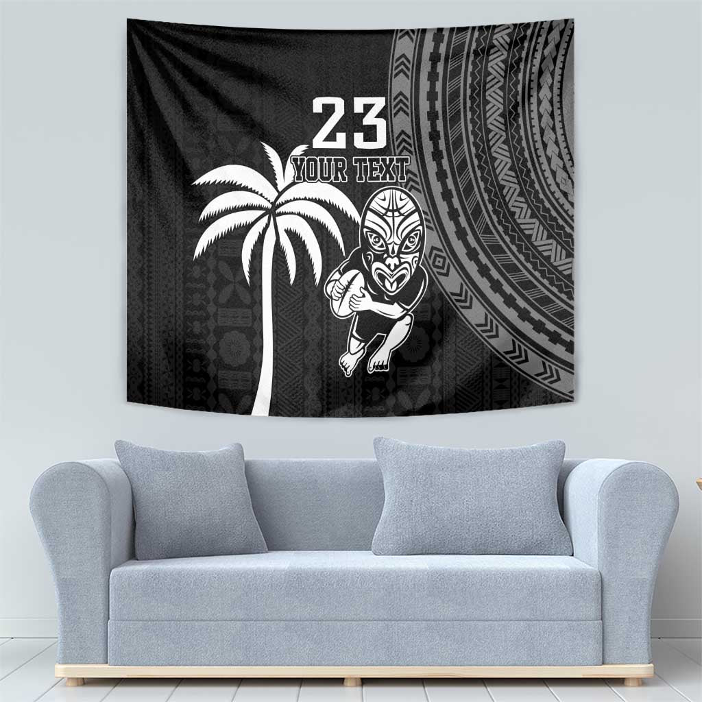 Custom Fiji New Zealand Rugby Tapestry Make History Together LT9 - Polynesian Pride