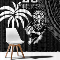 Custom Fiji New Zealand Rugby Window Curtain Make History Together LT9 - Polynesian Pride