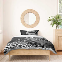 Custom Fiji New Zealand Rugby Bedding Set Cibi Dance with Black Fern LT9 - Polynesian Pride