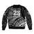 Custom Fiji New Zealand Rugby Bomber Jacket Cibi Dance with Black Fern