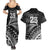 Custom Fiji New Zealand Rugby Couples Matching Summer Maxi Dress and Hawaiian Shirt Cibi Dance with Black Fern