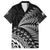 Custom Fiji New Zealand Rugby Family Matching Off Shoulder Maxi Dress and Hawaiian Shirt Cibi Dance with Black Fern